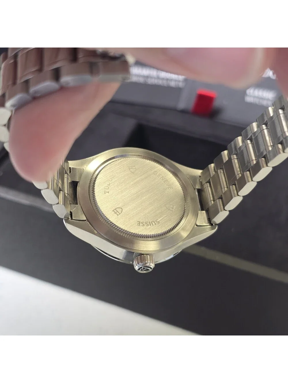 TUDOR Stvle M12510 38mm Stainless Steel silver diamond-set dial, Fluted Bezel